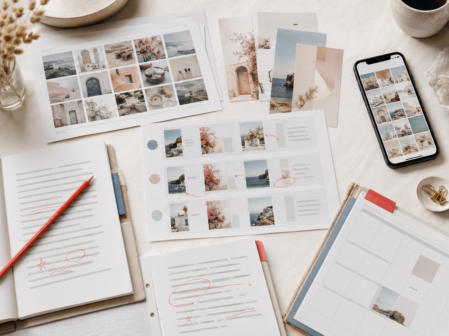 Creator organizing drafts and content history